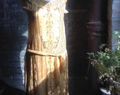 golden Yellow Beaded Chiffon 1920's Flapper Gown golden Yellow Beaded Chiffon 1920's Flapper Gown