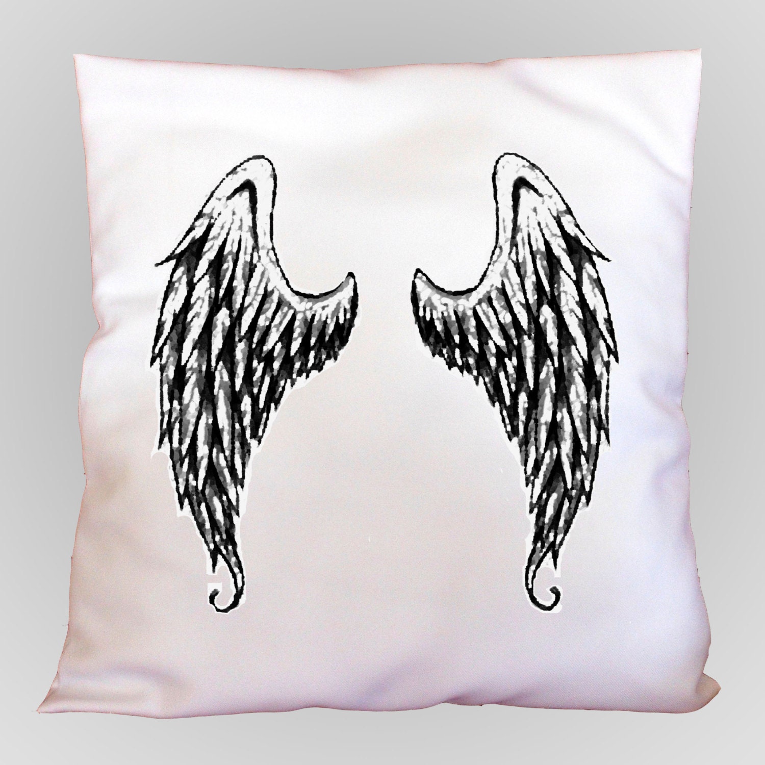 Angel wings cushion pillow cover. Angel wings home by NeishArt