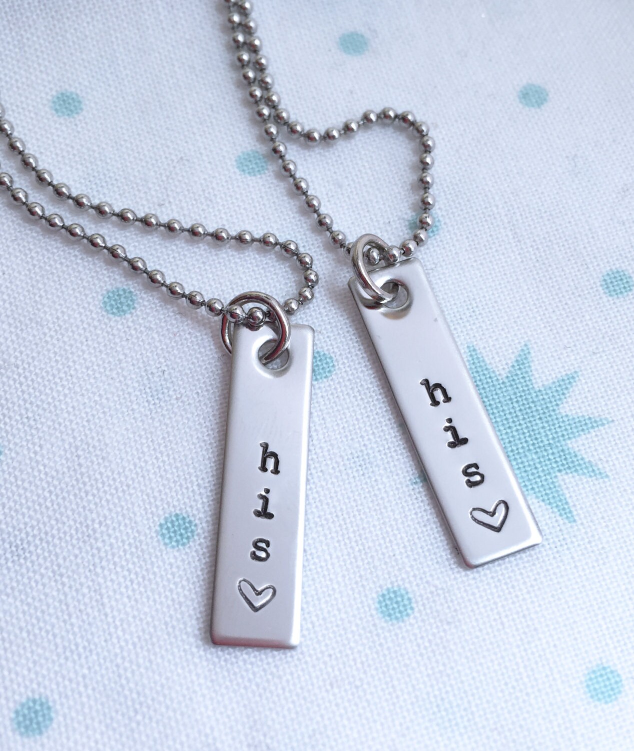 His His Gay Couples Jewelry Custom Necklace Set LGBT