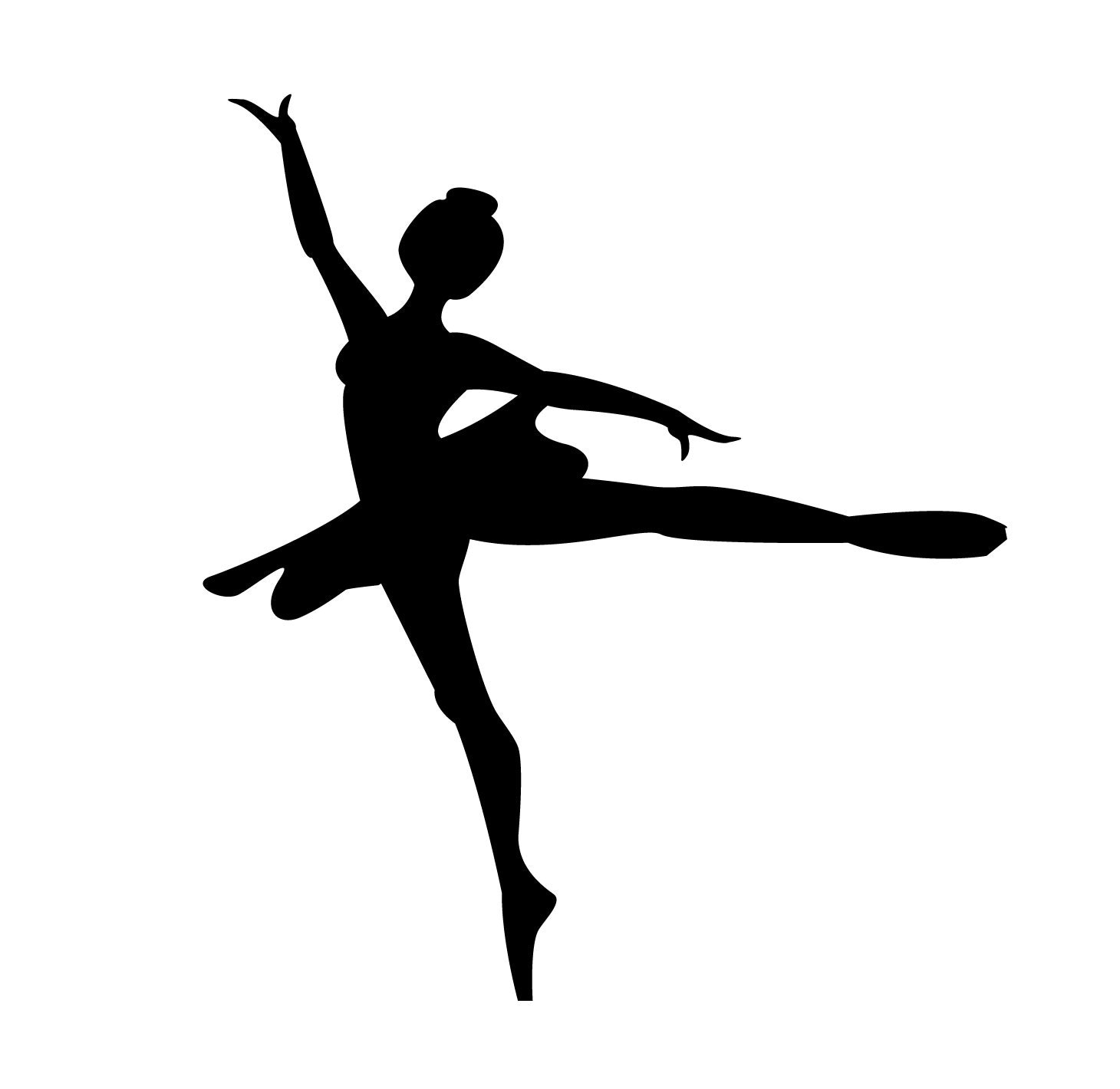 Download SVG Dancing Ballerina silhouette Cuttable File INSTANT