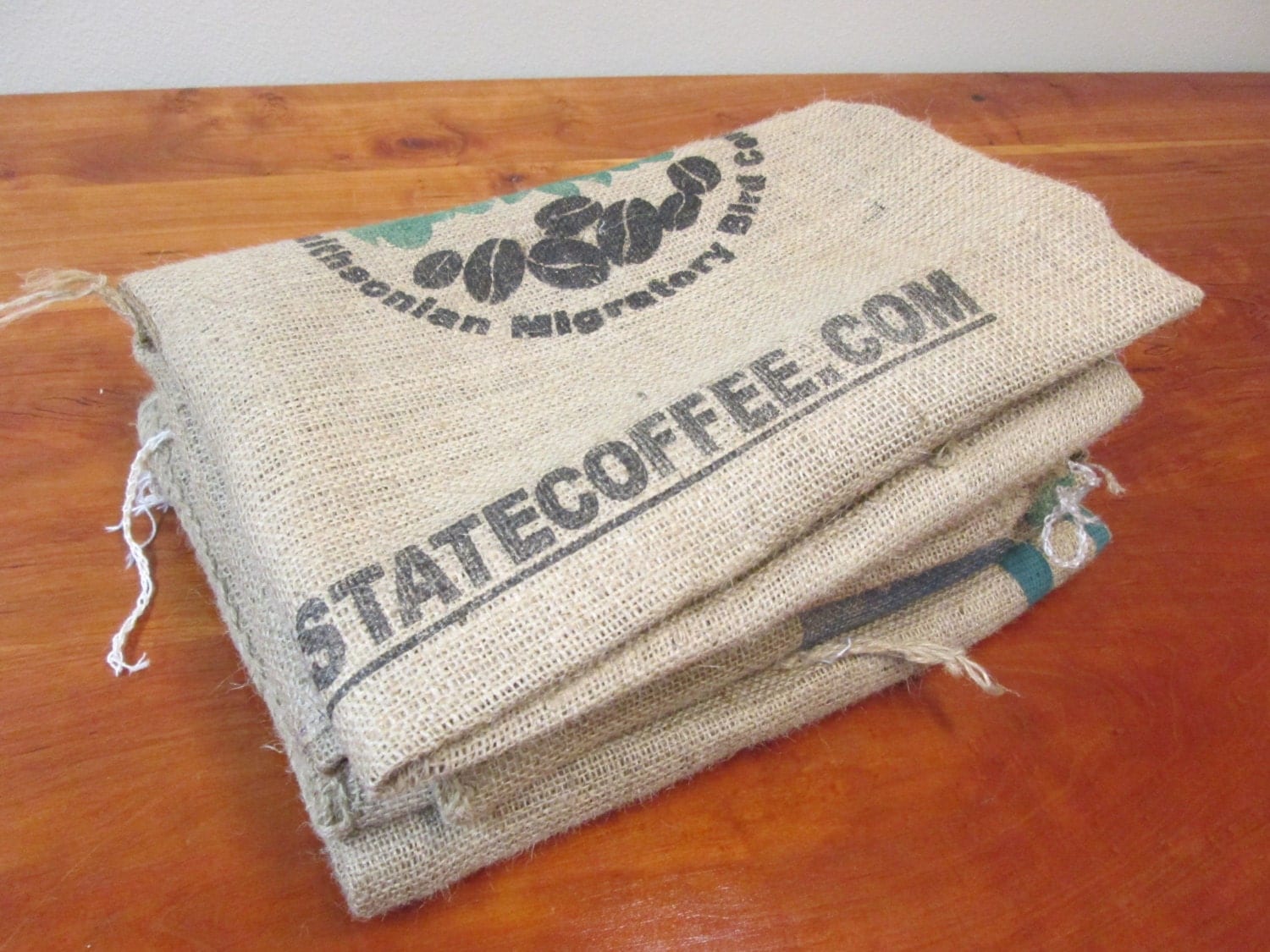 Burlap Coffee Bags 3 Burlap Coffee Sacks Coffee Bags by ZoonVanOom
