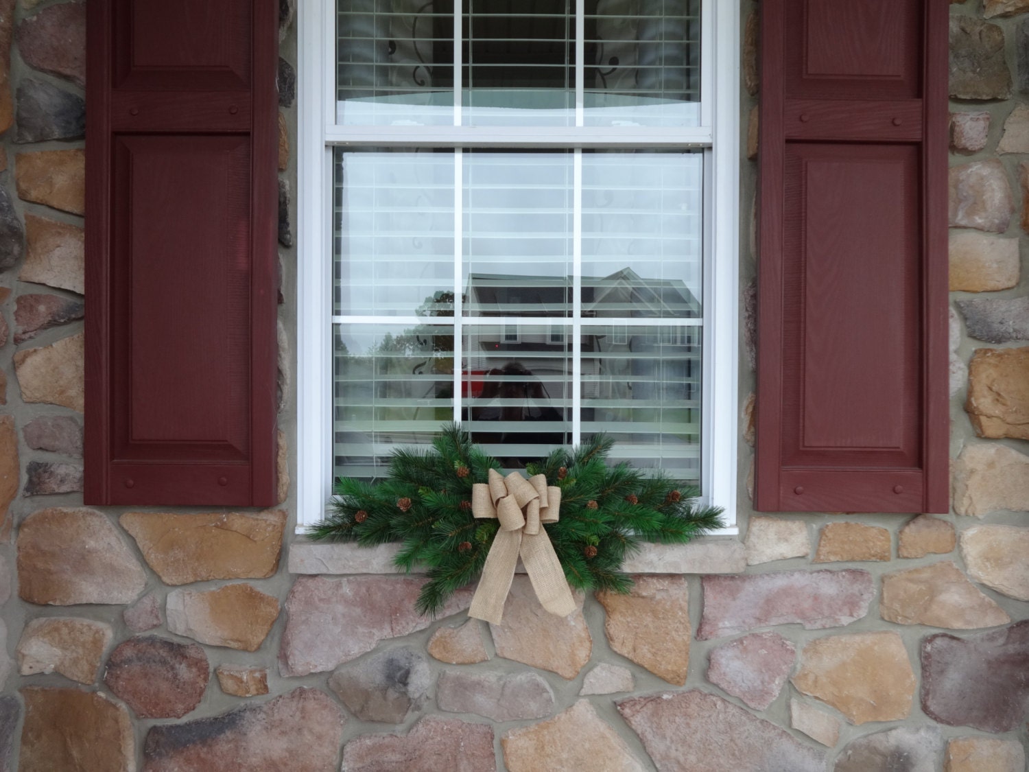Window Swag Christmas Swag Christmas Decoration Window