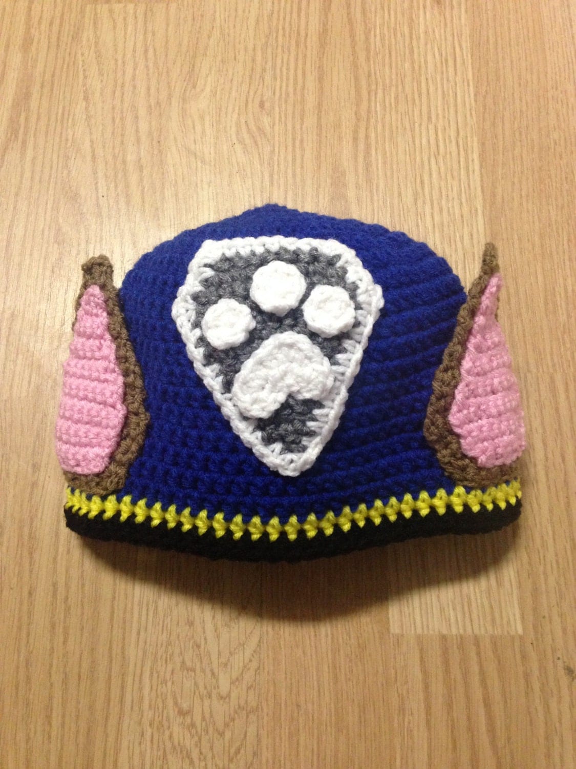 Paw Patrol Chase Crochet Hat