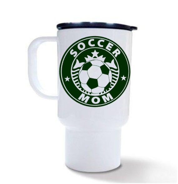 SOCCER Mom Coffee Cup Custom Reusable Coffee Cup Soccer