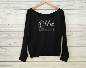 mr and mrs long sleeve shirt