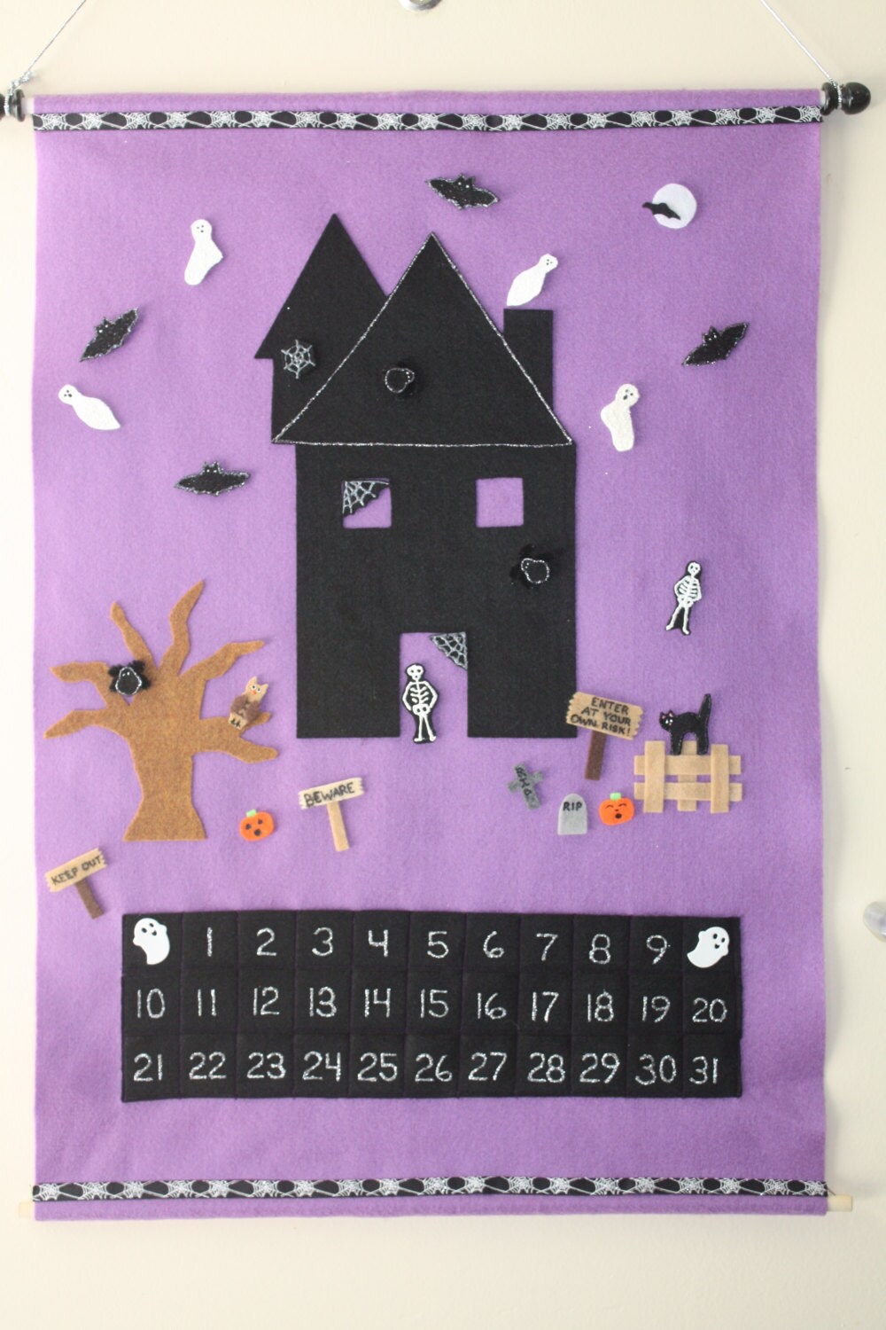 Halloween Haunted House Advent Calendar By Christmasadvent On Etsy