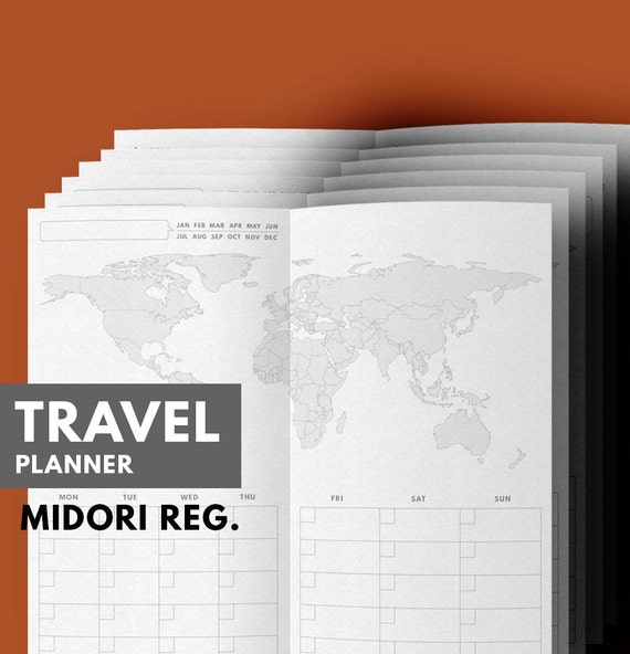 Travel Planner Printable Travel Journal Vacation Planner