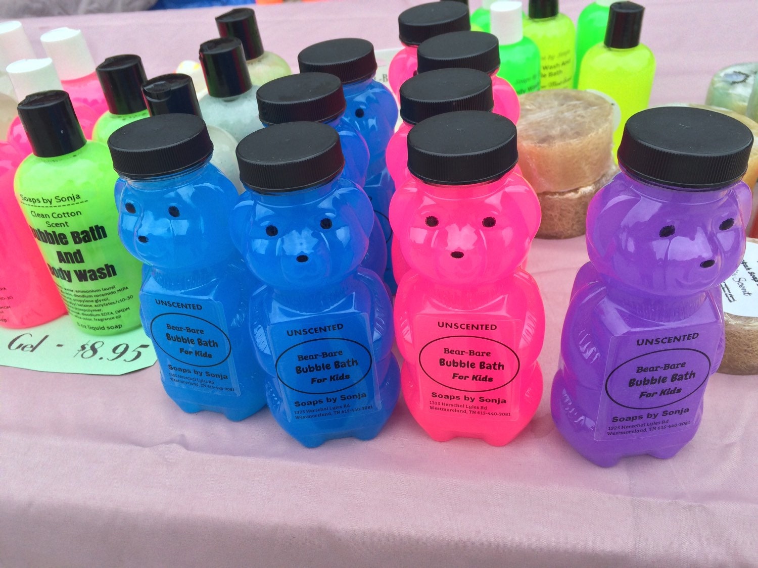 BearBare Bubble Bath for kids unscented bubble by SoapsBySonja