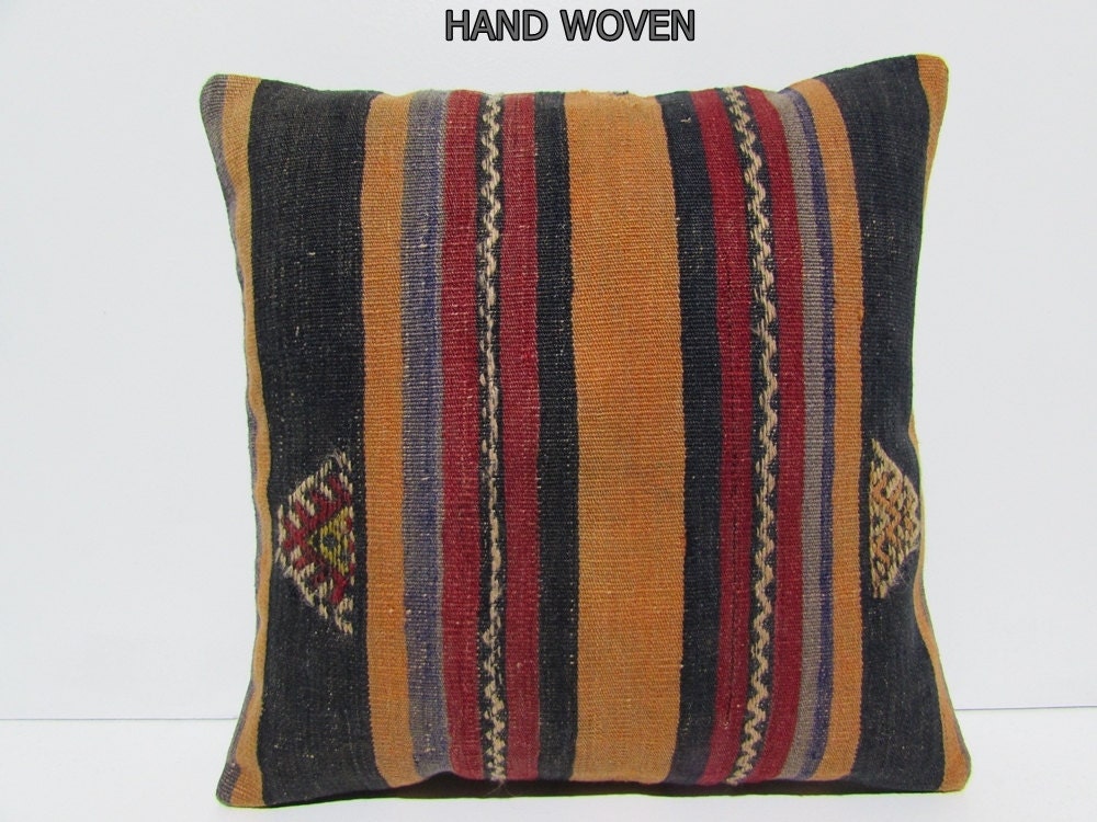 20x20 kilim pillow 20x20 big throw pillow by DECOLICKILIMPILLOWS