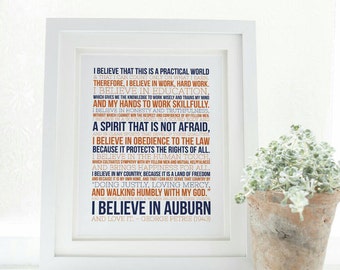 Auburn Creed - Auburn University - Auburn Tigers