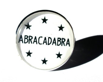 MAGIC RING - ABRACADABRA ring - Abracadabra jewelry - Quote Once Upon A time - Fairy Tale Jewelry