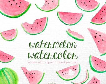 watermelon clipart Watercolor clipart, clipart, pink clip art, fruits, digital clipart, lovely clipart, pink clipart, pattern clipart