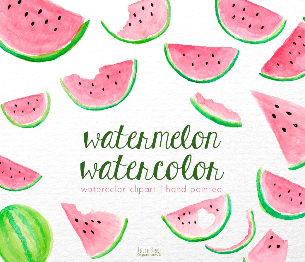 Clip Art Watercolor Clipart watercolor clipart etsy watermelon pink clip art fruits digital lovely pattern clipart
