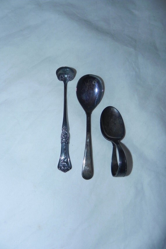 Three Silver Baby Spoons Wm. A. Rogers / Sheffield England
