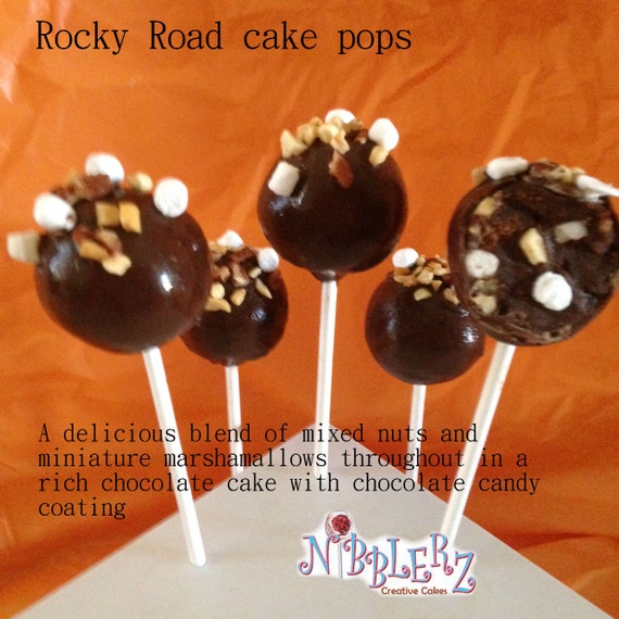 Cake Pops 1/2 dozen any flavor more than 18 flavors by Nibblerz