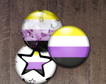 Non binary Pride Buttons