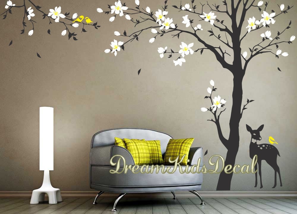 Cherry Blossom Tree Wall Decal Nursery Wall Decal Baby Room Cherry Blossom Tree Wall Decal For Nursery