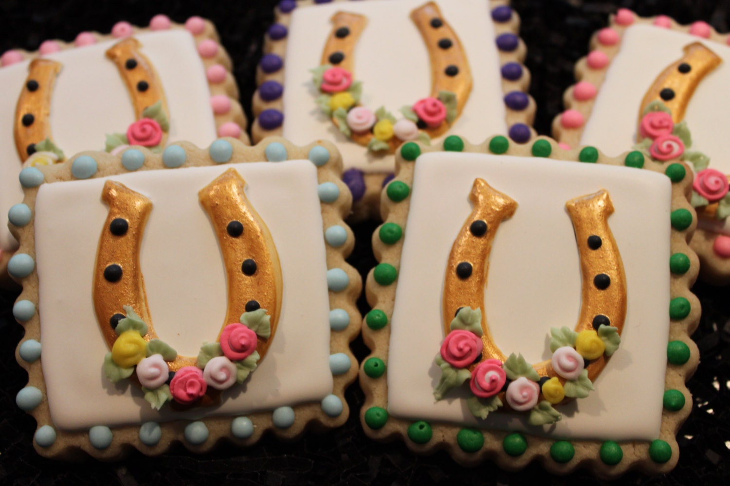 Horseshoe Cookies Kentucky derby party Kentucky derby