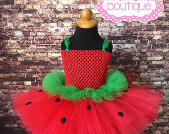 Strawberry tutu, Strawberry tutu dress, strawberry costume, strawberry pageant dress, pageant dress, strawberry party