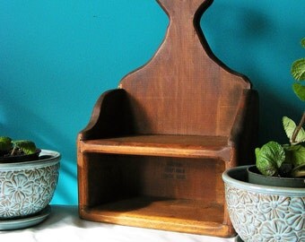 Handmade Wood Shelf, plant holder, Desk Organizer, home decor, solid wood,