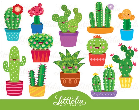 Cactus clipart cute cactus succulent 15065