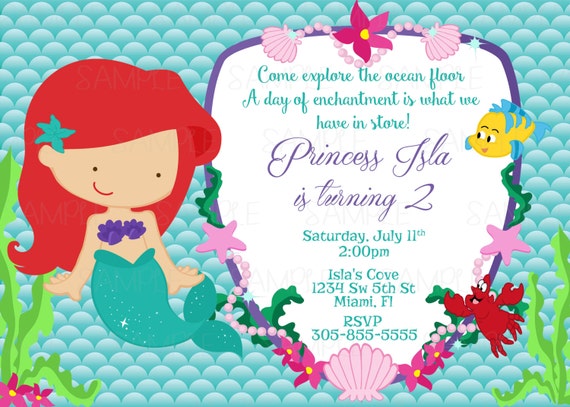 Printable Princess Ariel The Little Mermaid by ...