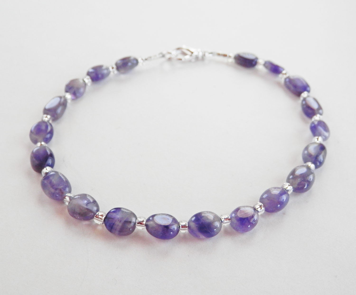 Amethyst Ankle Bracelet Purple Bracelet Gemstone Anklet