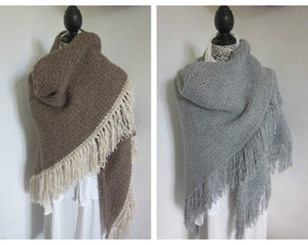 Brown Lace shawl, Triangle Crochet shawl, Crocheted shawl, Crochet Shawlette, Wraps Shawl, Shoulderwarmer, Crochet Wraps, Acrylic Wool,