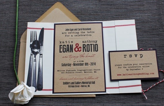 Food Wedding Invitations 5