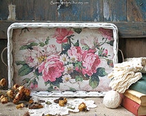 Popular items for decoupage tray on Etsy