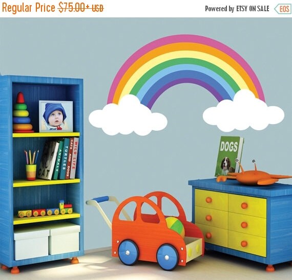 ON SALE RAINBOW Reusable Wall Decal