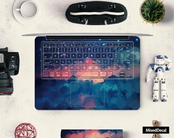 Red Cloud MacBook Air Sticker Keyboard Decal Full Skin For Apple Pro Or Pro Retina 11 12 13 15 (Please Choose Different Version)