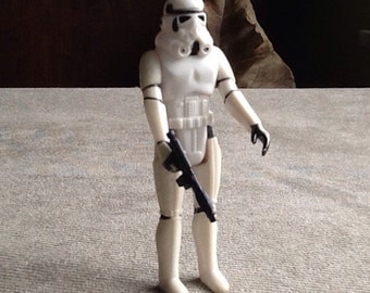 Vintage Original Star Wars Loose Stormtrooper Action Figure By Kenner Made In Hong Kong From 1977