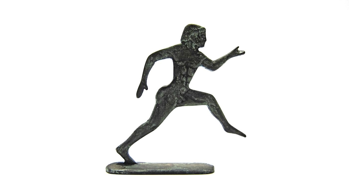 Ancient Greek marathon runner Museum quality art Olympic