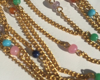 Vintage multi strand necklace