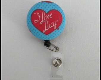 I love Lucy badge reel