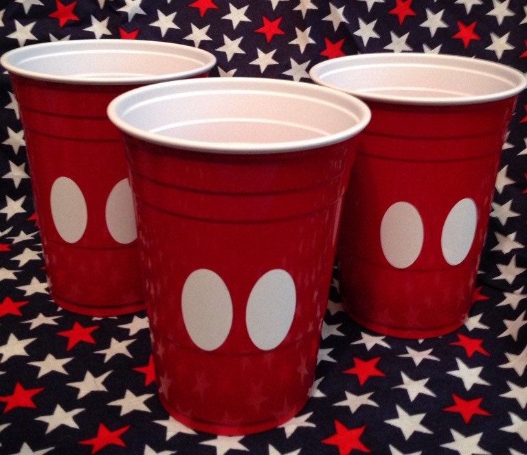 Mickey mouse party cups
