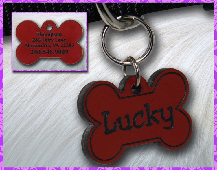 engraved pet id tags