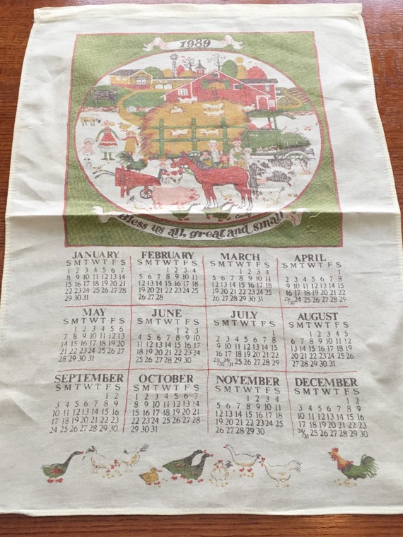 On Sale Now Vintage Cloth Calendars For Crafts Or Displaying