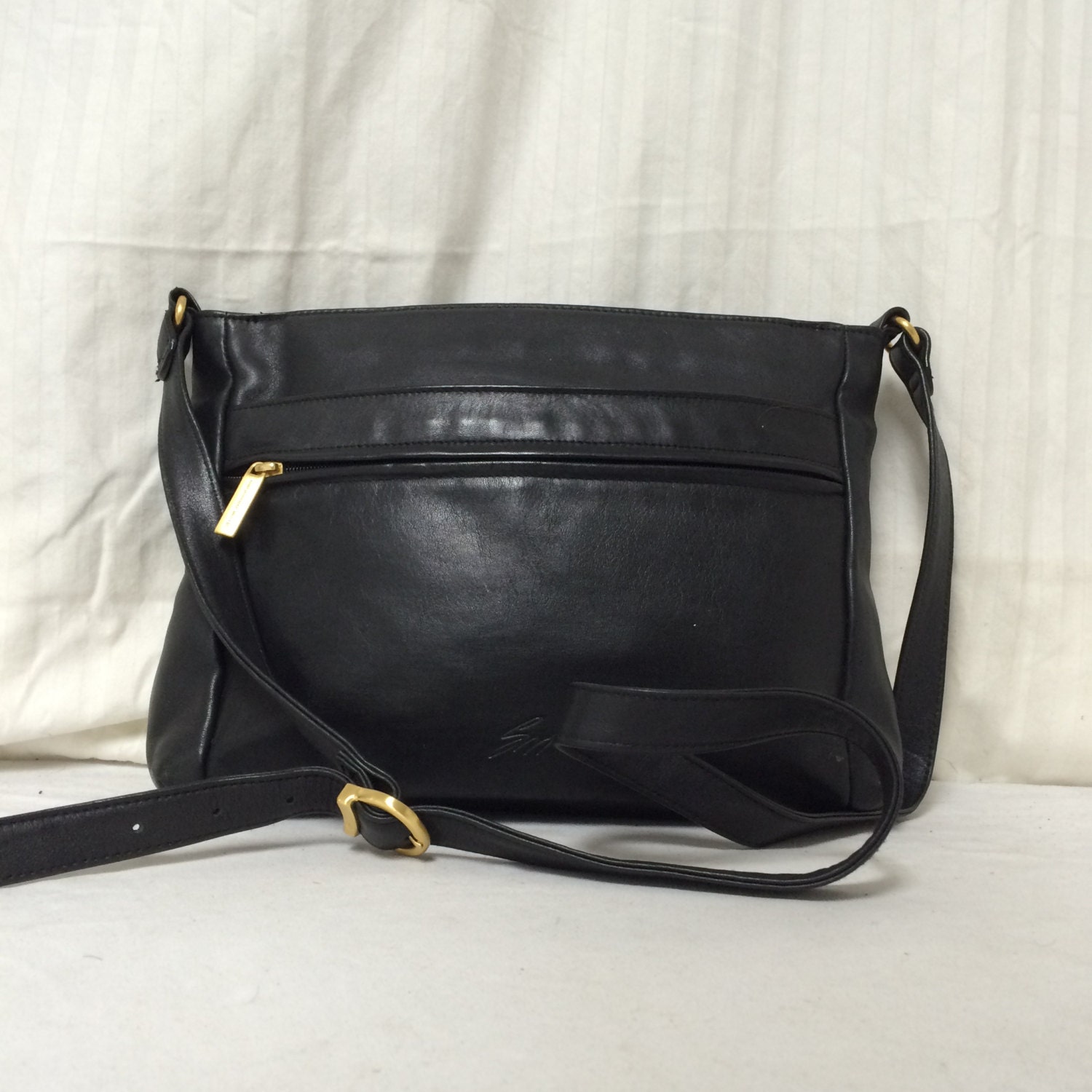 Stone Mountainleather pursebag black leather purse
