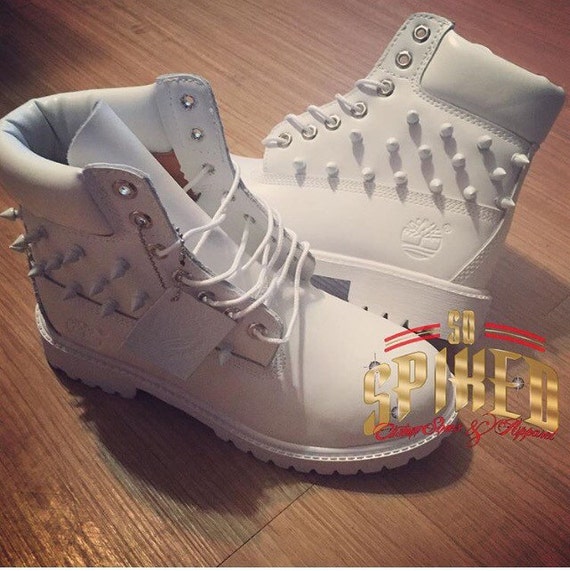 all white timbs