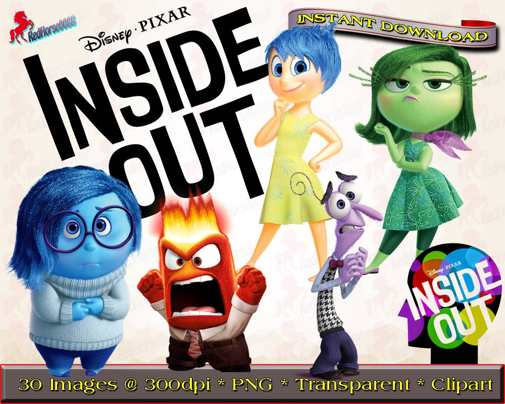 30 Disney Pixar Inside Out Character Png Images Decorations Clip Art 