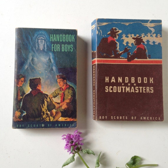 Two Vintage Boy Scout handbooks Scoutmasters Handbook and