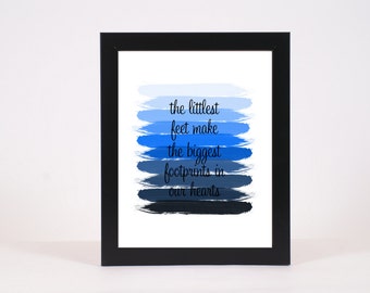 INSTANT DOWNLOAD Printable and Editable Nursery Art Print "Boy Blue" - Comes with PSD file and fonts