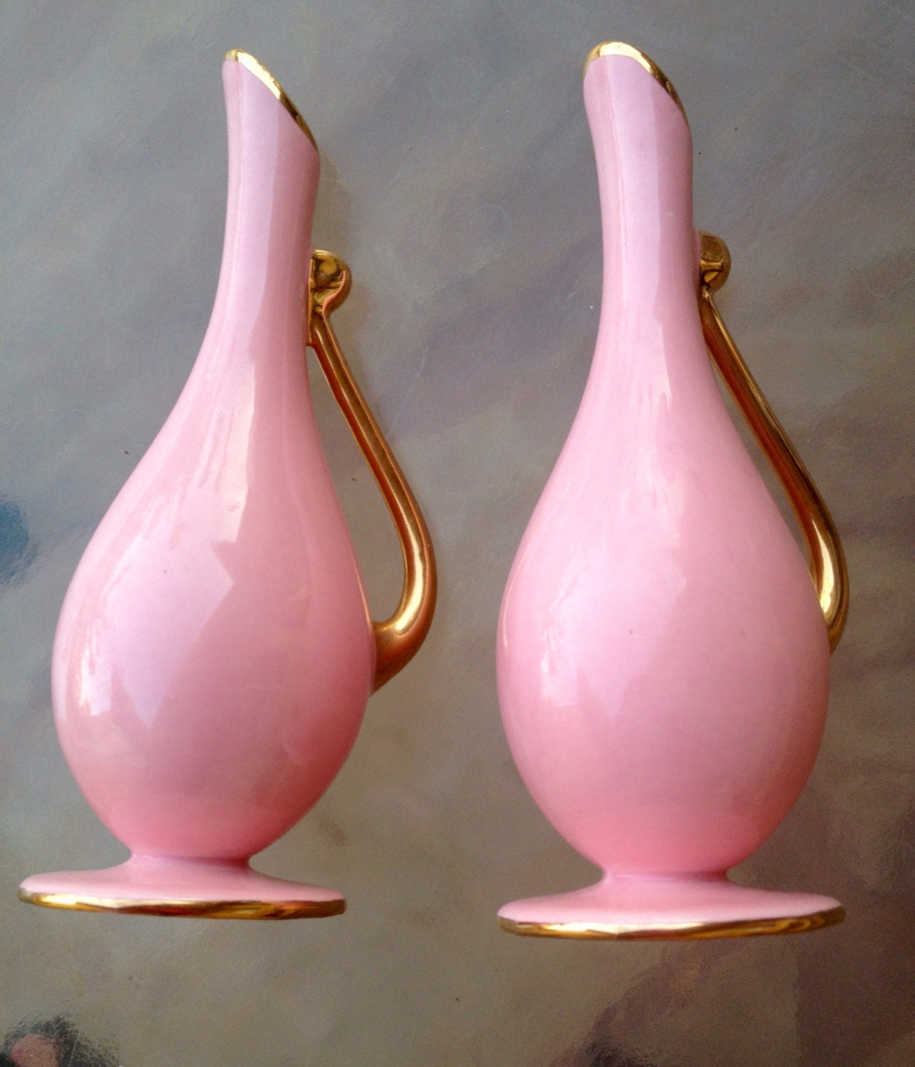 Pink Ceramic Vase MidCentury Ceramic Vase MCM Ceramics