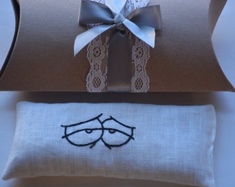 funny eyes, eye pillow, flax seed eye pillow, bridesmaid gift, party favors