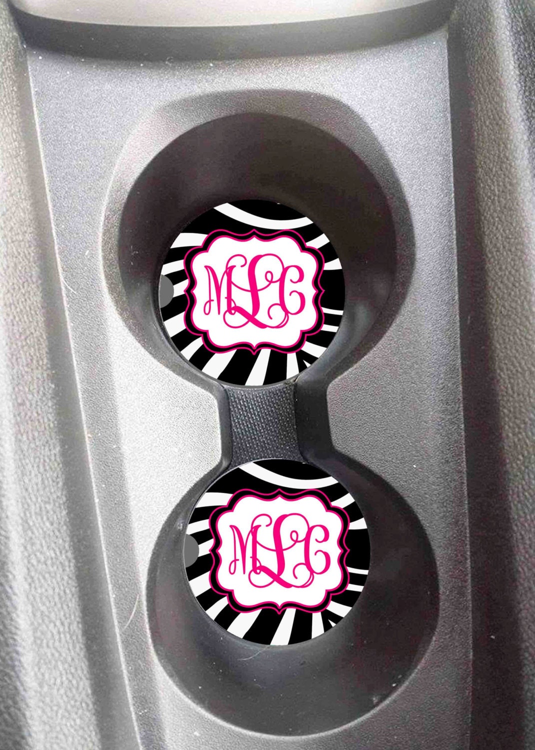 Personalized Car Coasters Monogrammed Car Coasters