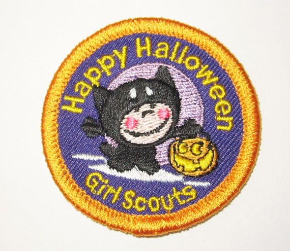 Girl Scout Fun Patch With Cat Happy By Allthingsgirlscout On Etsy