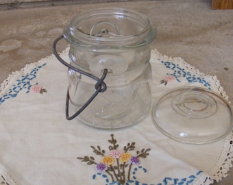 Vintage Clear Ball Glass Canning Jar