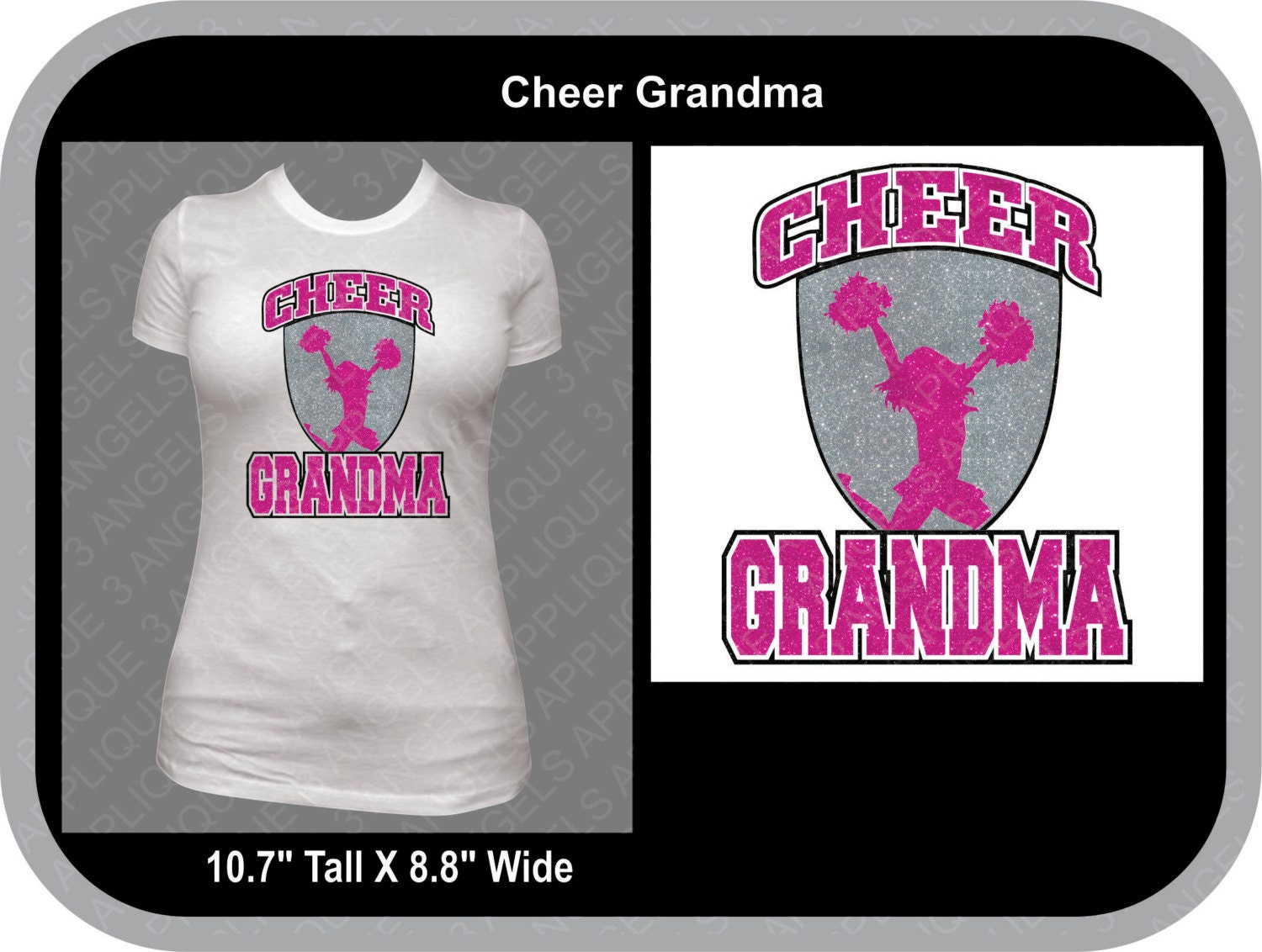 Download Cheer Grandma SVG Cutter Design INSTANT DOWNLOAD